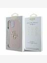 Guess Guess PU szemcsés 4G fém logós hátlap iPhone 15 rózsaszínhez