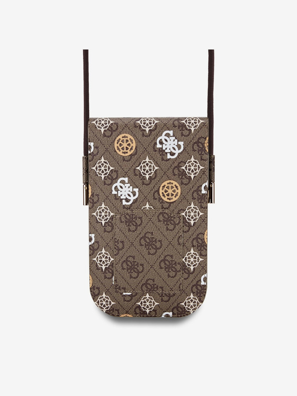 Guess Guess PU 4G bazsarózsa többszínű telefontáska Barna