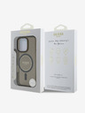 Guess Guess IML csillogó gyűrűs MagSafe hátlap iPhone 16 Pro Max készülékhez Fekete
