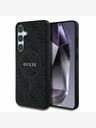 Guess PU Leather 4G Colored Ring MagSafe Zadní Kryt pro Samsung Galaxy S25 Black Telefontok