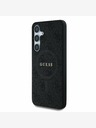 Guess PU Leather 4G Colored Ring MagSafe Zadní Kryt pro Samsung Galaxy S25 Black Telefontok