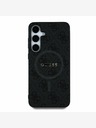 Guess PU Leather 4G Colored Ring MagSafe Zadní Kryt pro Samsung Galaxy S25 Black Telefontok