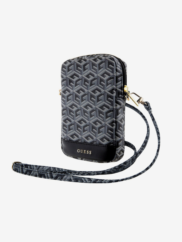 Guess Guess PU G Cube telefontáska cipzárral Fekete