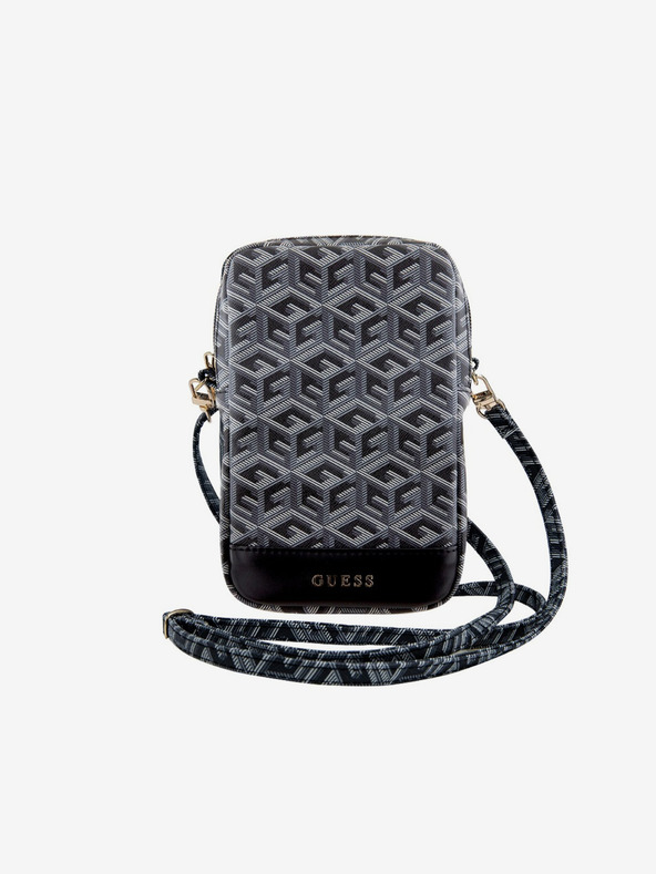 Guess Guess PU G Cube telefontáska cipzárral Fekete