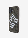 Guess Guess PU bőr 4G Big Love logós MagSafe hátlap iPhone 16-hoz Barna
