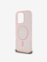 Guess Guess IML csillogó gyűrűs MagSafe hátlap iPhone 16 Pro készülékhez Rózsaszín