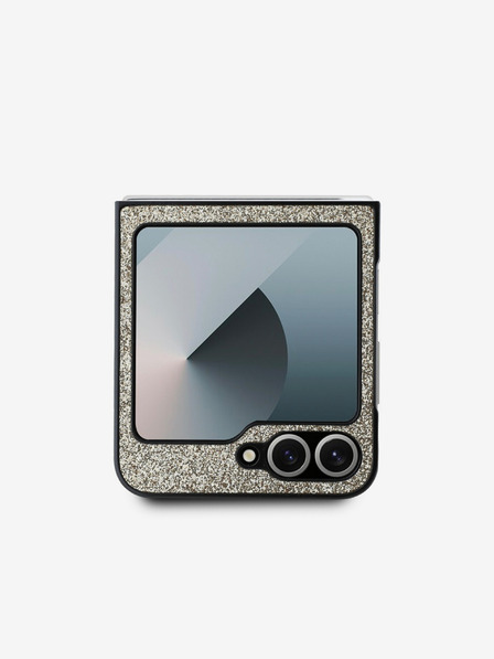 Guess Guess PC/TPU csillámpelyhek fém logó hátlap Samsung Galaxy Z Flip 6 arany