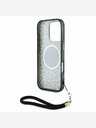 Guess Guess IML Leopárd Leopárd háromszög logós pántos MagSafe hátlapi borító iPhone 16 Pro barna színű készülékhez