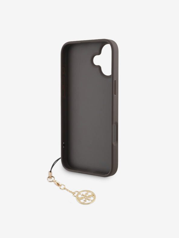 Guess Guess 4G Charm hátlap iPhone 16 Plushoz Tone on Tone Barna Barna