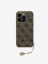 Guess Guess 4G Charm hátlap az iPhone 15 Pro-hoz Barna