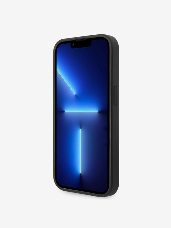 Guess Guess PU 4G fém logós hátlap az iPhone 15 Pro Max szürke modellhez