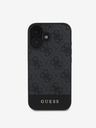 Guess Guess PU 4G csíkos csíkos hátlap iPhone 16-hoz Szürke