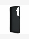 Guess Guess PU szemcsés 4G fém logós hátlap a Samsung Galaxy S25 fekete modellhez