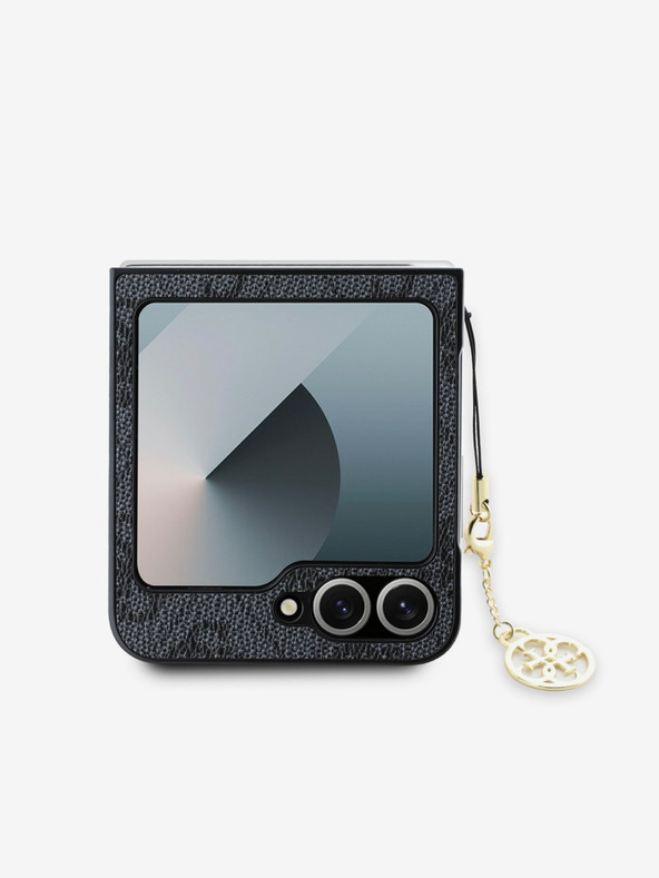 Guess 4G Charm Zadní Kryt pro Samsung Galaxy Z Flip 6 Grey Telefontok