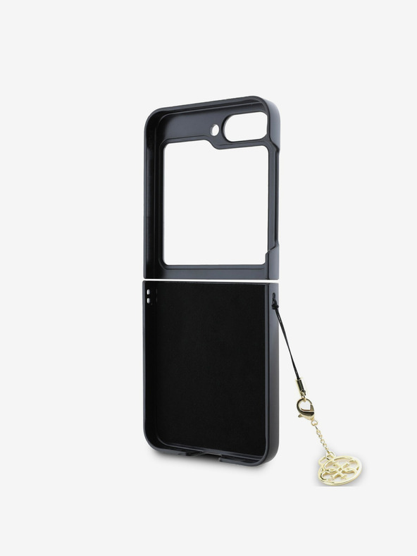 Guess 4G Charm Zadní Kryt pro Samsung Galaxy Z Flip 6 Grey Telefontok