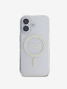 Guess Guess IML csillogó gyűrűs MagSafe hátlap iPhone 16 Plus készülékhez Átlátszó