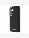 Karl Lagerfeld Karl Lagerfeld PU Saffiano fém logóval és kerettel ellátott fém hátlap Samsung Galaxy S25+ fekete színű borítóhoz
