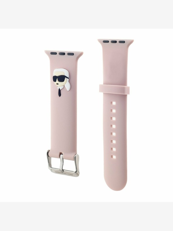 Karl Lagerfeld Karl Lagerfeld Karl Head Karl Head NFT szíj Apple Watch 38/40/41 rózsaszínű órához