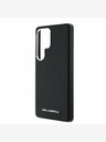 Karl Lagerfeld Karl Lagerfeld PU szafiano fém logós és keretes hátlap a Samsung Galaxy S25 Ultra Fekete modellhez