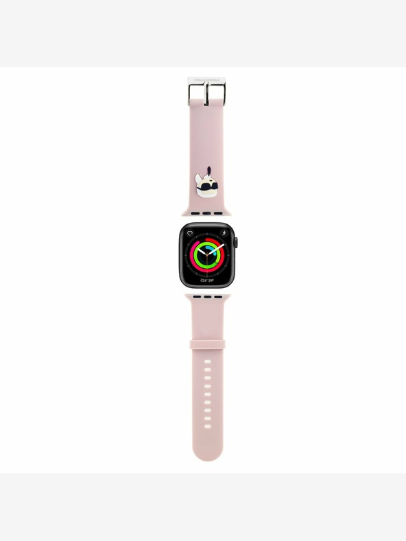 Karl Lagerfeld Karl Lagerfeld Karl Head Karl Head NFT szíj Apple Watch 42/44/45/46/49 rózsaszínű órához