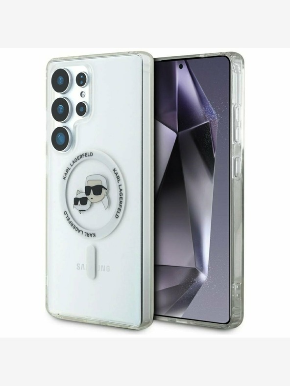 Karl Lagerfeld Karl Lagerfeld IML K&CH Heads MagSafe hátlap Samsung Galaxy S25 Ultra átlátszóhoz