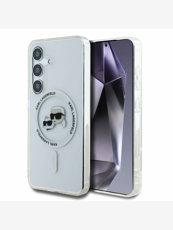 Karl Lagerfeld Karl Lagerfeld IML K&CH Heads MagSafe hátlap a Samsung Galaxy S25+ készülékhez Átlátszó
