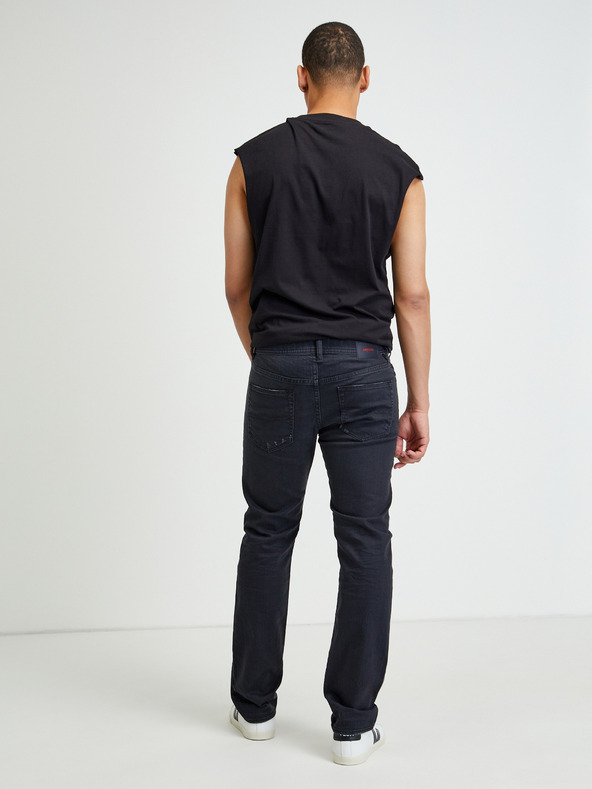 Diesel Sötétszürke férfi Diesel Buster egyenes szabású farmer