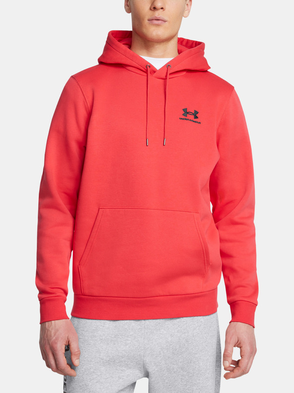 Under Armour Férfi felső Under Armour UA Icon Fleece Hoodie-RED