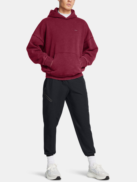 Under Armour Férfi felső Under Armour UA Icon HWT Flc Wash OS Hood-RED