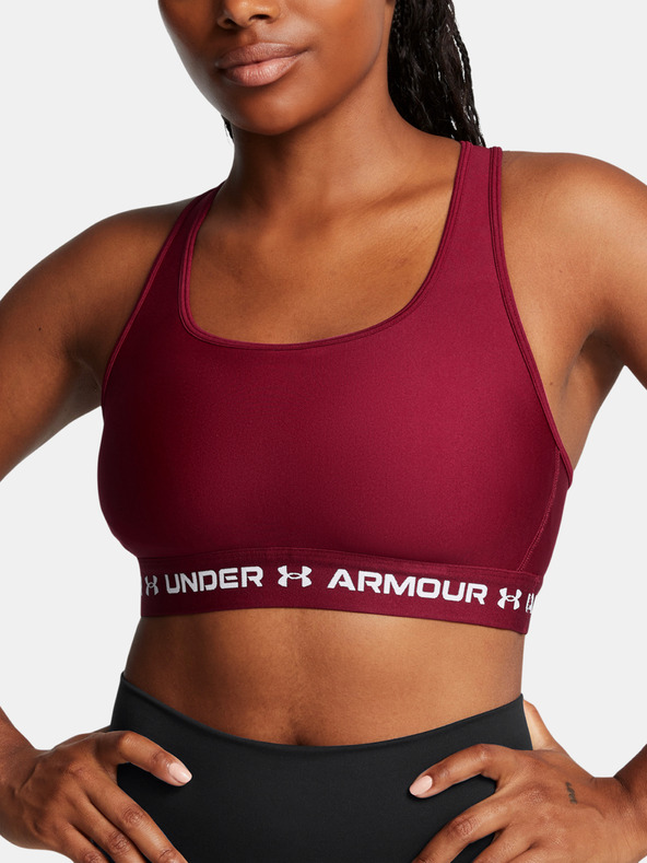 Under Armour Női melltartó Under Armour Crossback Mid Bra-RED