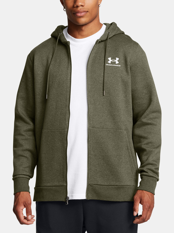Under Armour Férfi felső Under Armour UA Icon Fleece FZ Hood-GRN