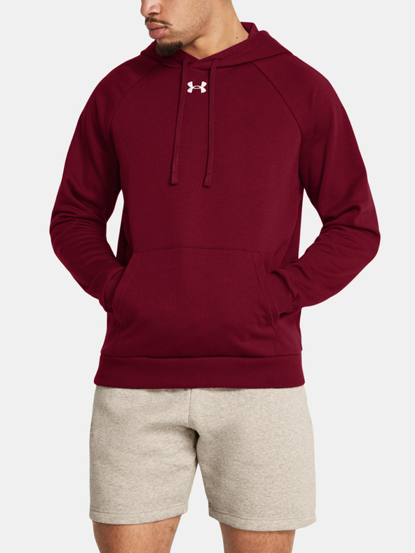 Under Armour Férfi felső Under Armour UA Rival Fleece Hoodie-RED