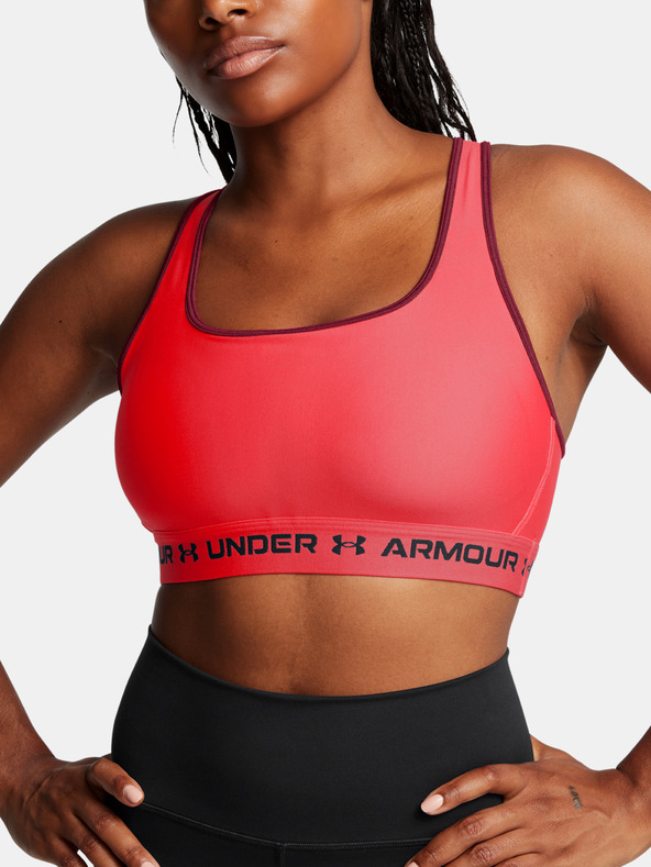 Under Armour Női melltartó Under Armour Crossback Mid Bra-RED