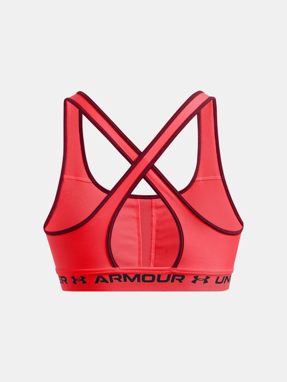 Under Armour Női melltartó Under Armour Crossback Mid Bra-RED