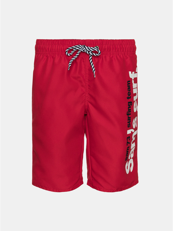 Sam 73 Piros fiú fürdőruha nyomtatott SAM 73