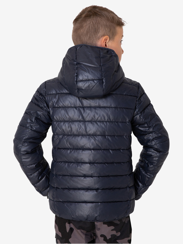 Sam 73 Sötétkék fiú steppelt télikabát kapucnival SAM 73 Jonah