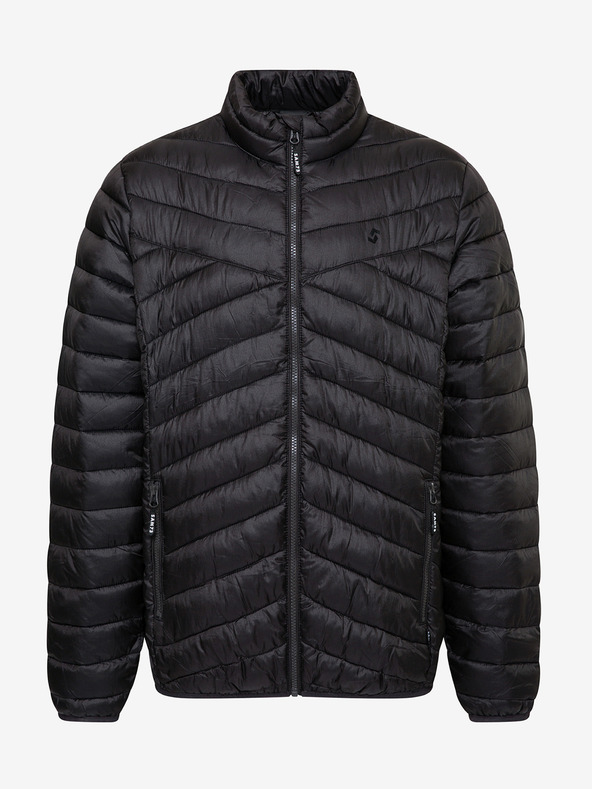 Sam 73 Fekete férfi téli steppelt kabát Sam 73