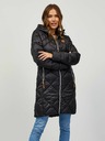 Sam 73 Fekete női kapucnis steppelt kabát Sam 73
