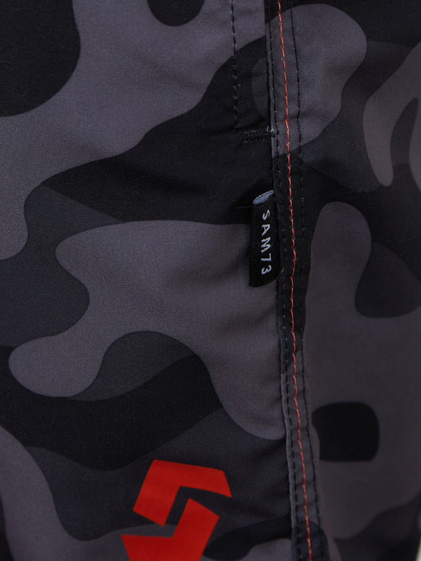 Sam 73 Szürke és fekete fiú mintás rövidnadrág SAM 73 Jordan