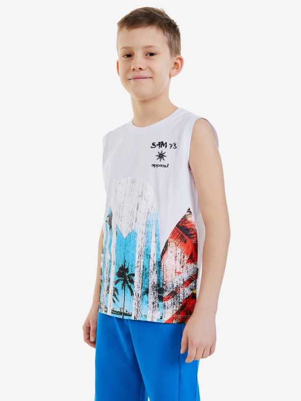 Sam 73 Fehér fiú pulóver SAM 73 Julius