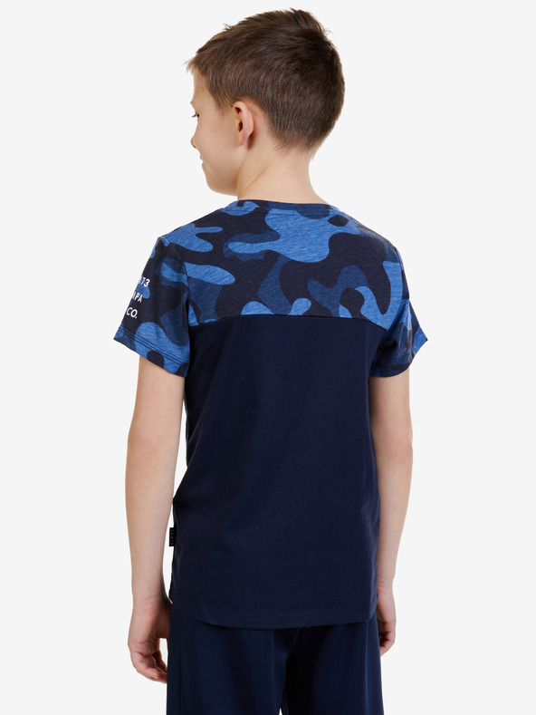 Sam 73 Sötétkék fiú mintás póló SAM 73 Moses