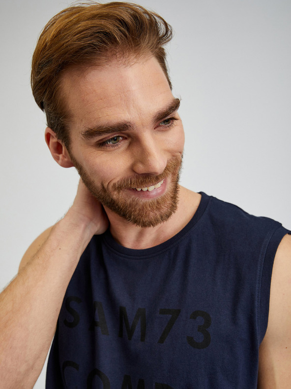 Sam 73 Sötétkék férfi tank top SAM 73 Edgar