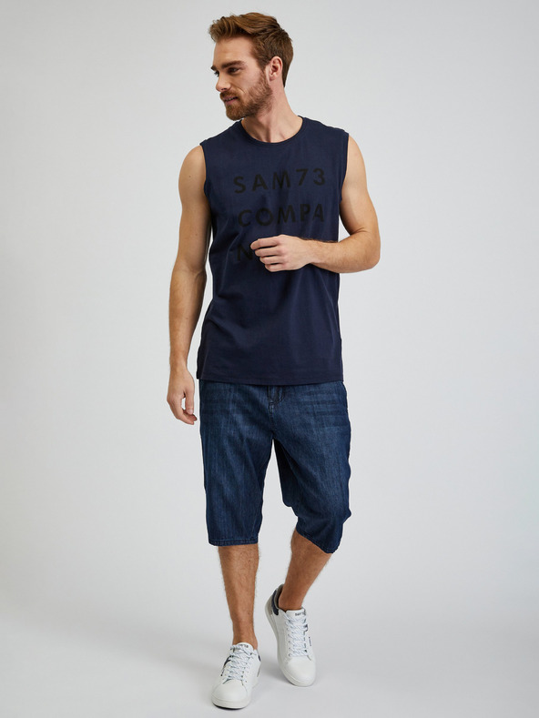 Sam 73 Sötétkék férfi tank top SAM 73 Edgar
