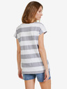 Sam 73 Fehér és szürke női csíkos póló SAM 73 Elspeth