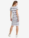 Sam 73 Fehér és szürke női csíkos rövid ruha SAM 73 Matilda