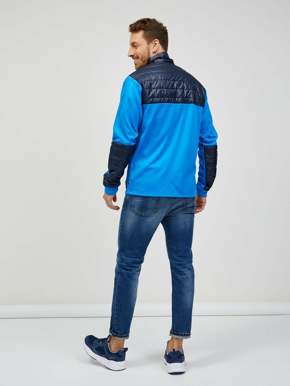 Sam 73 Kék férfi cipzáras pulóver SAM 73 Judin