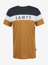 Sam 73 Szürkésbarna férfi póló SAM 73 Kavix