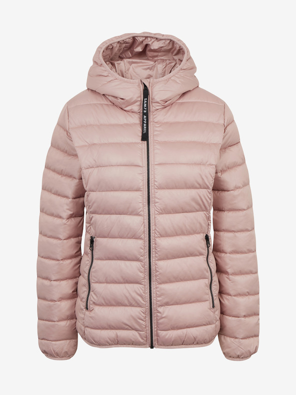 Sam 73 Világos rózsaszín női steppelt télikabát SAM 73 Futsa