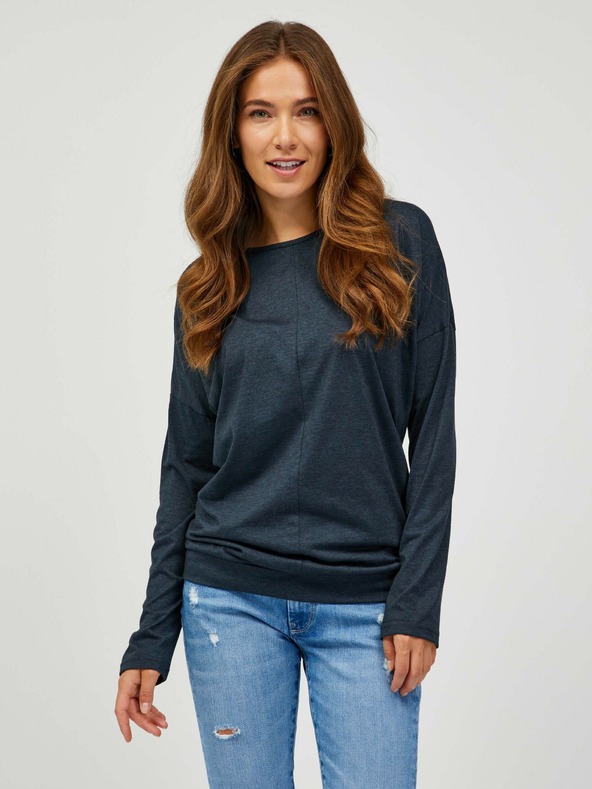 Sam 73 Fekete női alap hosszú ujjú póló SAM 73 Azuka