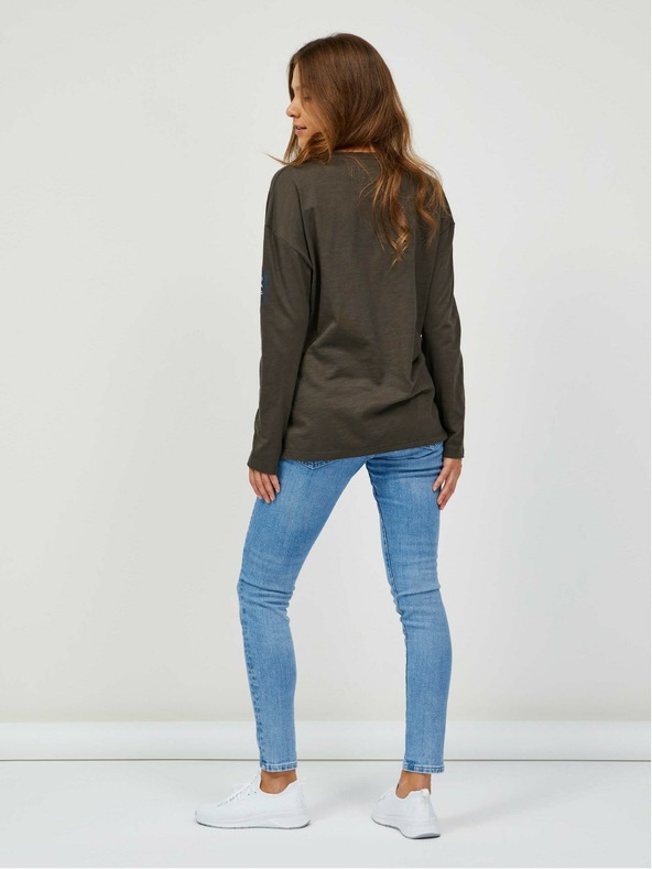 Sam 73 Khaki női hosszú ujjú póló SAM 73 Ariasa